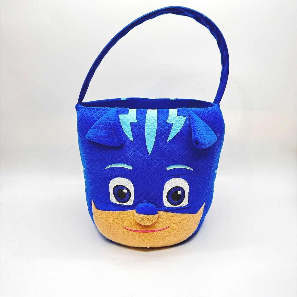 PJ Masks Catboy Plush Halloween Treat Bucket Blue Fabric Tote Bag 2018